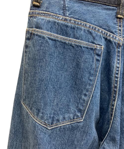 kurodenim（クロデニム）kurodenim (クロデニム) リメイクデニムパンツ インディゴ×グレー サイズ:101cm(W40)の古着・服飾アイテム