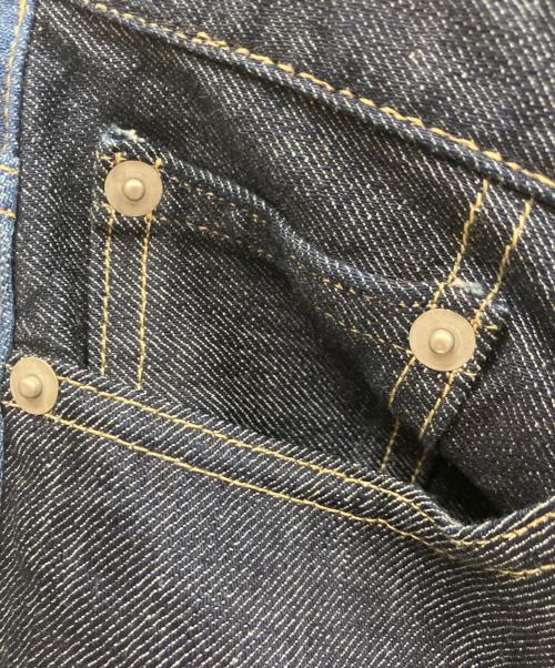 kurodenim（クロデニム）kurodenim (クロデニム) リメイクデニムパンツ インディゴ×グレー サイズ:101cm(W40)の古着・服飾アイテム