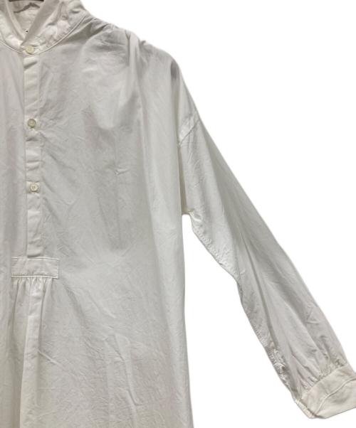 45R（フォーティファイブ・アール）45R (フォーティファイブ・アール) シャツワンピース ホワイト サイズ:Freeの古着・服飾アイテム