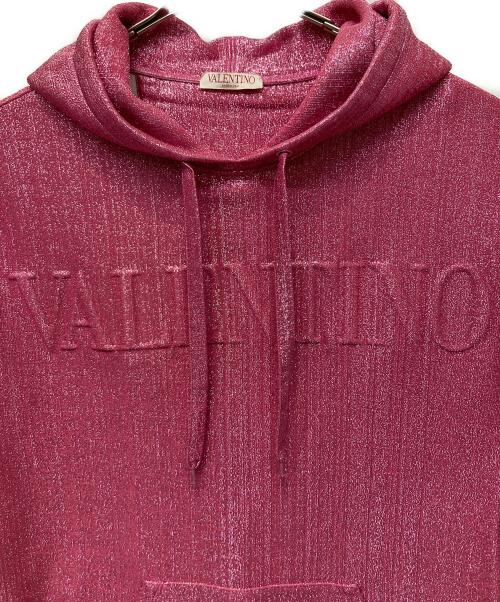 VALENTINO（ヴァレンティノ）VALENTINO (ヴァレンティノ) エンボスロゴパーカー ショッキングピンク サイズ:180/92Aの古着・服飾アイテム