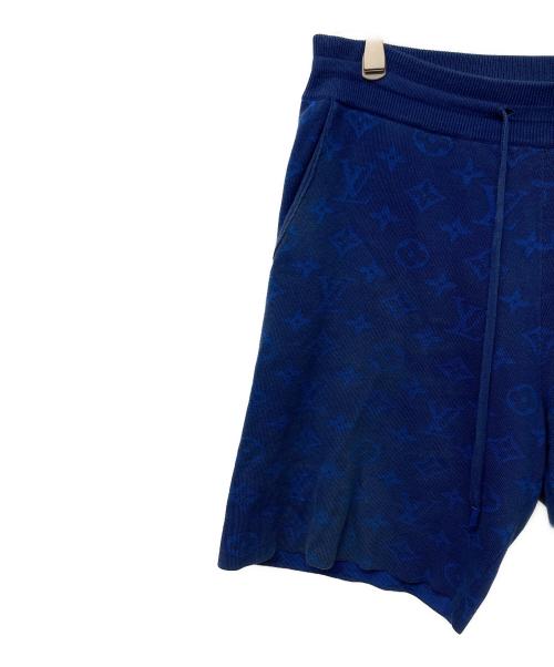 yayoi kusama（ヤヨイクサマ）yayoi kusama (ヤヨイクサマ) LOUIS VUITTON (ルイ ヴィトン) Monogram Faces Knitted Shorts ブルー サイズ:Mの古着・服飾アイテム