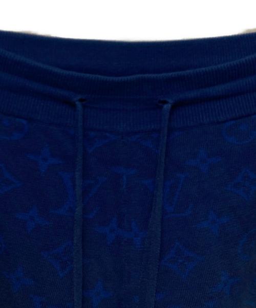 yayoi kusama（ヤヨイクサマ）yayoi kusama (ヤヨイクサマ) LOUIS VUITTON (ルイ ヴィトン) Monogram Faces Knitted Shorts ブルー サイズ:Mの古着・服飾アイテム