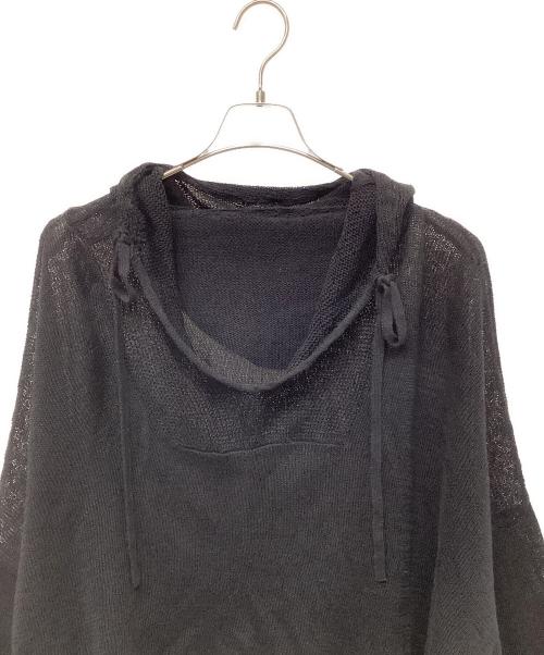 Y's（ワイズ）Y's (ワイズ) JERSEY BROAD STITCH SKIPPER HOODIE PULLOVER ブラック サイズ:Ｓの古着・服飾アイテム