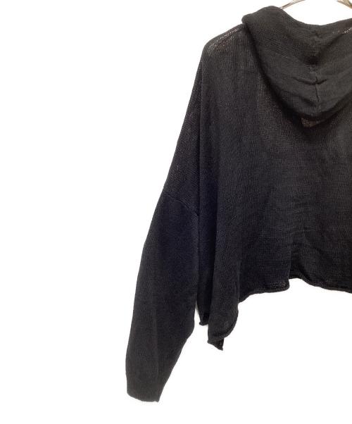 Y's（ワイズ）Y's (ワイズ) JERSEY BROAD STITCH SKIPPER HOODIE PULLOVER ブラック サイズ:Ｓの古着・服飾アイテム