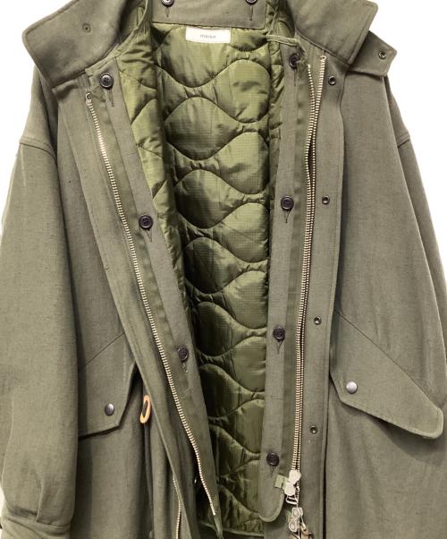 MARKA（マーカ）MARKA (マーカ) MODS PARKA - wool×linen backsatin グリーン サイズ:Mの古着・服飾アイテム