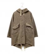 Engineered Garmentsエンジニアドガーメンツ）の古着「ウールフーデットコート」｜ベージュ
