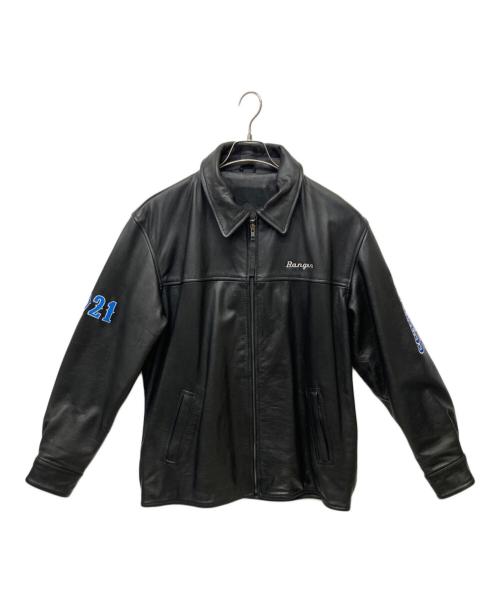 all american quarter horse congress（オールアメリカンクォーターホースコングレス）all american quarter horse congress (オールアメリカンクォーターホースコングレス) レザージャケット ブラック サイズ:Mの古着・服飾アイテム