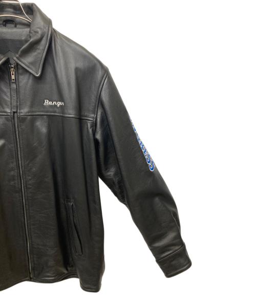 all american quarter horse congress（オールアメリカンクォーターホースコングレス）all american quarter horse congress (オールアメリカンクォーターホースコングレス) レザージャケット ブラック サイズ:Mの古着・服飾アイテム