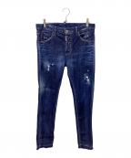 DSQUARED2ディースクエアード）の古着「デニムパンツ」｜ネイビー