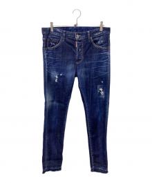 DSQUARED2（ディースクエアード）の古着「デニムパンツ」｜ネイビー