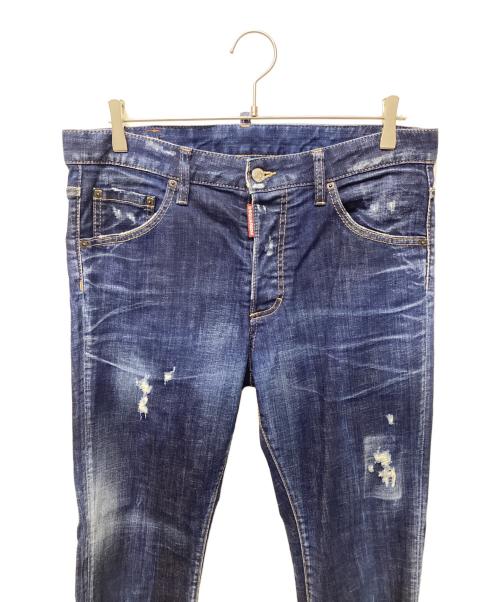 DSQUARED2（ディースクエアード）DSQUARED2 (ディースクエアード) デニムパンツ ネイビー サイズ:44の古着・服飾アイテム