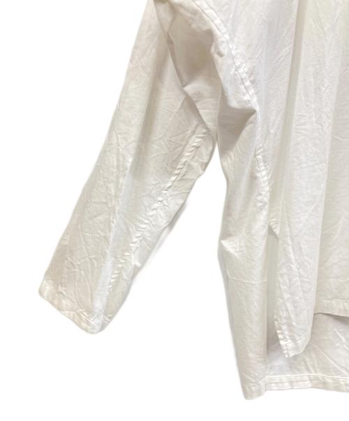 Y's（ワイズ）Y's (ワイズ) THIN COTTON TWILL HOODIE PULL OVER ホワイト サイズ:Sの古着・服飾アイテム
