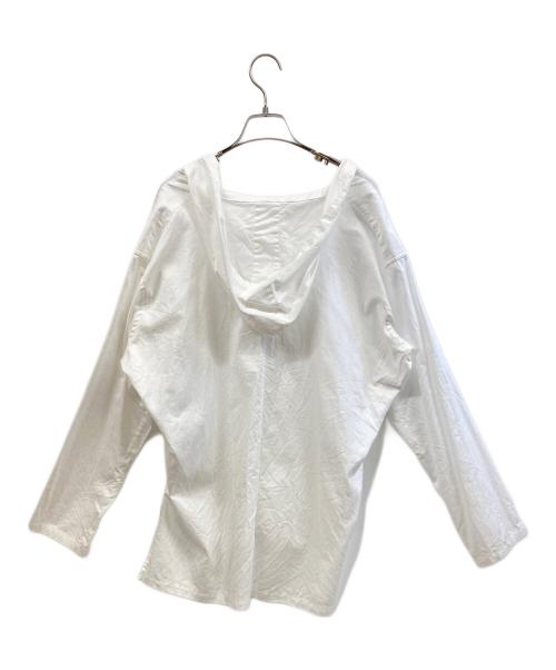 Y's（ワイズ）Y's (ワイズ) THIN COTTON TWILL HOODIE PULL OVER ホワイト サイズ:Sの古着・服飾アイテム