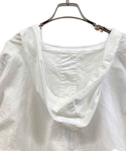 Y's（ワイズ）Y's (ワイズ) THIN COTTON TWILL HOODIE PULL OVER ホワイト サイズ:Sの古着・服飾アイテム