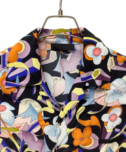 PRADA（プラダ）PRADA (プラダ) アロハシャツ ブラック×ホワイト サイズ:XSの古着・服飾アイテム