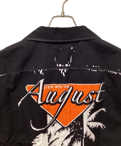 PRADA（プラダ）PRADA (プラダ) 半袖シャツ ブラック×オレンジ サイズ:Lの古着・服飾アイテム