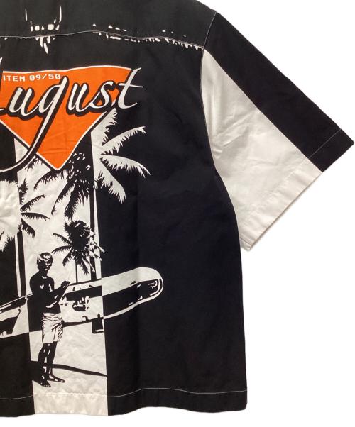 PRADA（プラダ）PRADA (プラダ) 半袖シャツ ブラック×オレンジ サイズ:Lの古着・服飾アイテム