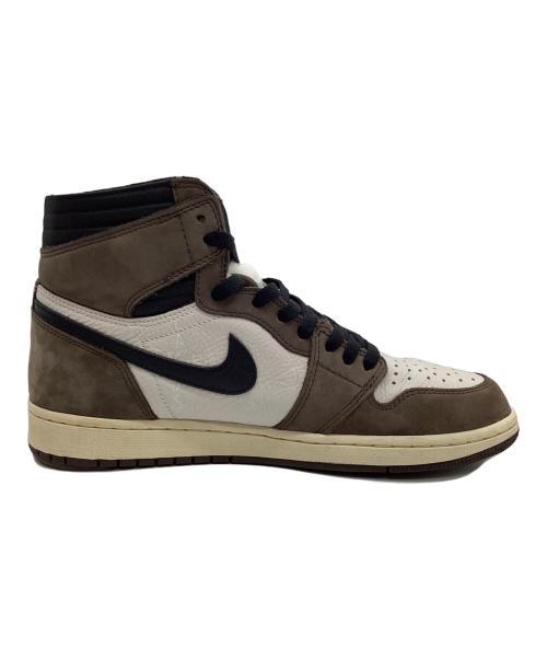 NIKE（ナイキ）NIKE (ナイキ) Travis Scott (トラヴィス・スコット) AIR JORDAN 1 RETRO HIGH OG TS SP ホワイト×ブラウン サイズ:8.5の古着・服飾アイテム