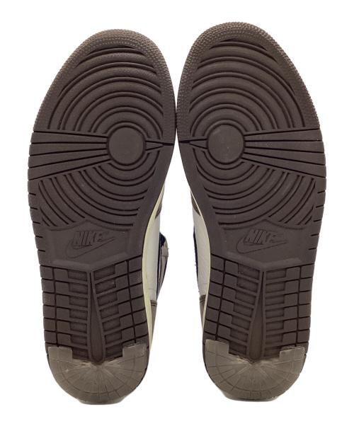 NIKE（ナイキ）NIKE (ナイキ) Travis Scott (トラヴィス・スコット) AIR JORDAN 1 RETRO HIGH OG TS SP ホワイト×ブラウン サイズ:8.5の古着・服飾アイテム