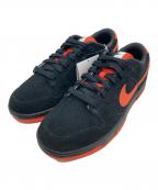 NIKEナイキ）の古着「ローカットスニーカー」｜ブラック×オレンジ