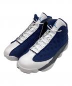 NIKEナイキ）の古着「ハイカットスニーカー」｜ブルー×ホワイト