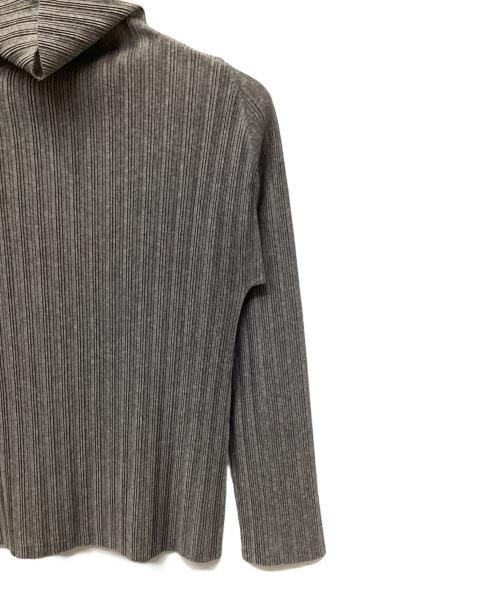 PLEATS PLEASE（プリーツプリーズ）PLEATS PLEASE (プリーツプリーズ) タートルネックプリーツカットソー グレー サイズ:3の古着・服飾アイテム