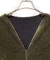 中古・古着 Mame Kurogouchi (マメクロゴウチ) V-Neck Velour Knit Dress カーキ サイズ:2：35000円