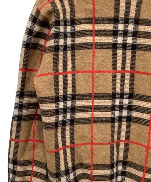BURBERRY（バーバリー）BURBERRY (バーバリー) Check Merio Wool Jacquard Sweater ブラウン サイズ:Lの古着・服飾アイテム