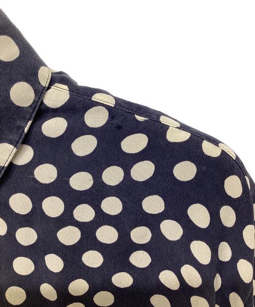 Saint Laurent Paris（サンローランパリ）Saint Laurent Paris (サンローランパリ) シルクシャツ ネイビー サイズ:37の古着・服飾アイテム