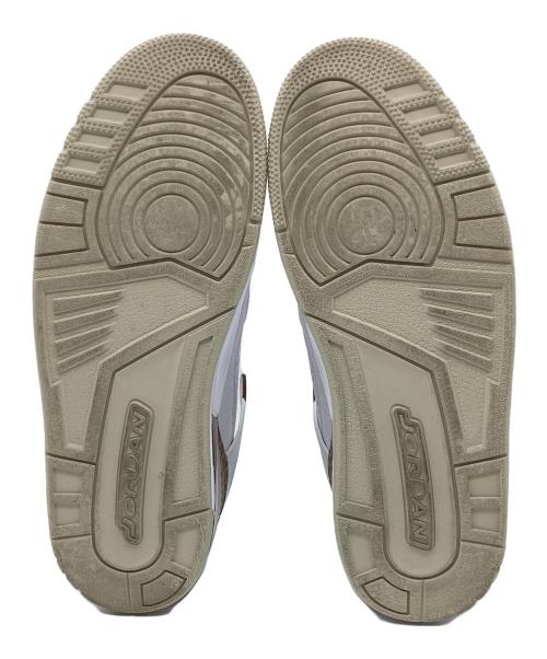 NIKE（ナイキ）NIKE (ナイキ) JORDAN BRAND JORDAN SPIZIKE LOW（ジョーダン ブランド ジョーダン スパイジーク ロー） ホワイト×ブラウン サイズ:US11の古着・服飾アイテム