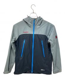 MAMMUT（マムート）の古着「ナイロンジャケット」｜ライトグレー×ブラック