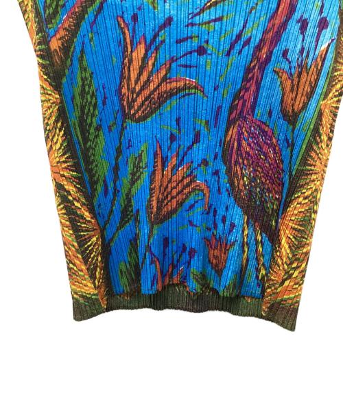 PLEATS PLEASE（プリーツプリーズ）PLEATS PLEASE (プリーツプリーズ) ノースリーブブラウス ブルー サイズ:Lの古着・服飾アイテム