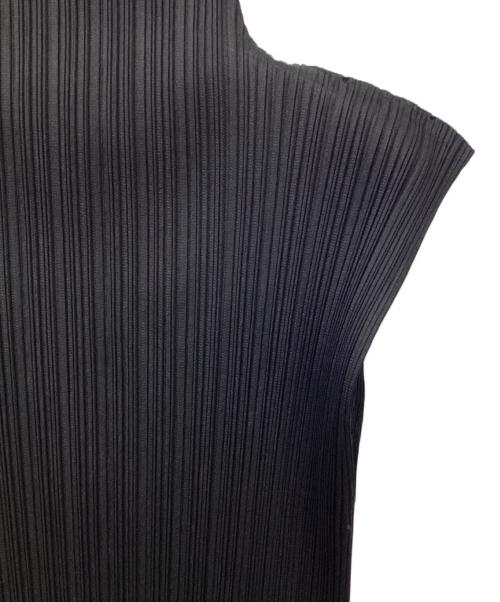 PLEATS PLEASE（プリーツプリーズ）PLEATS PLEASE (プリーツプリーズ) ノースリーブブラウス ブラック サイズ:3の古着・服飾アイテム