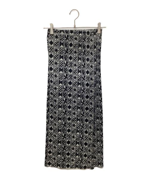 PLEATS PLEASE（プリーツプリーズ）PLEATS PLEASE (プリーツプリーズ) プリーツスカート ブラック×グレー サイズ:3の古着・服飾アイテム