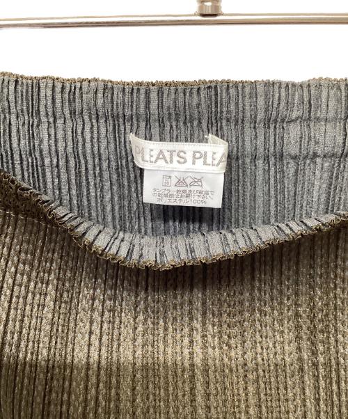 PLEATS PLEASE（プリーツプリーズ）PLEATS PLEASE (プリーツプリーズ) 切替プリーツスカート ブラウン サイズ:3の古着・服飾アイテム