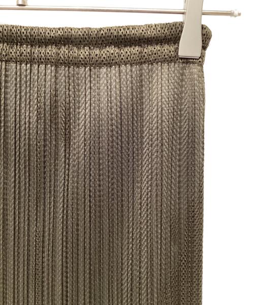 PLEATS PLEASE（プリーツプリーズ）PLEATS PLEASE (プリーツプリーズ) 切替プリーツスカート ブラウン サイズ:3の古着・服飾アイテム