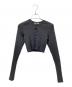 AURALEE（オーラリー）の古着「SUPER FINE WOOL HIGH GAUGE RIB KNIT SHORT CARDIGAN」｜グレー