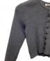 AURALEE (オーラリー) SUPER FINE WOOL HIGH GAUGE RIB KNIT SHORT CARDIGAN グレー：20000円