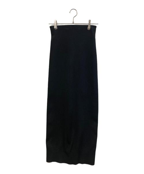 yo BIOTOP（ヨー ビオトープ）yo BIOTOP (ヨー ビオトープ) knit tight long skirt ブラック サイズ:XSの古着・服飾アイテム