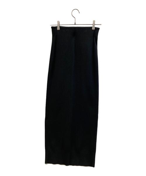 yo BIOTOP（ヨー ビオトープ）yo BIOTOP (ヨー ビオトープ) knit tight long skirt ブラック サイズ:XSの古着・服飾アイテム