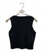 yo BIOTOPヨー ビオトープ）の古着「タンクトップ knit tank top タンクトップ」｜ブラック