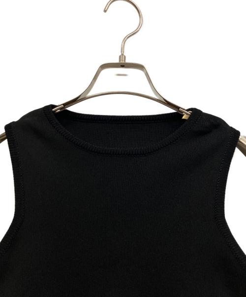 yo BIOTOP（ヨー ビオトープ）yo BIOTOP (ヨー ビオトープ)  タンクトップ knit tank top タンクトップ ブラック サイズ:Sの古着・服飾アイテム
