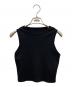 yo BIOTOP（ヨー ビオトープ）の古着「 タンクトップ knit tank top タンクトップ」｜ブラック