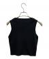 中古・古着 yo BIOTOP (ヨー ビオトープ)  タンクトップ knit tank top タンクトップ ブラック サイズ:S：5000円