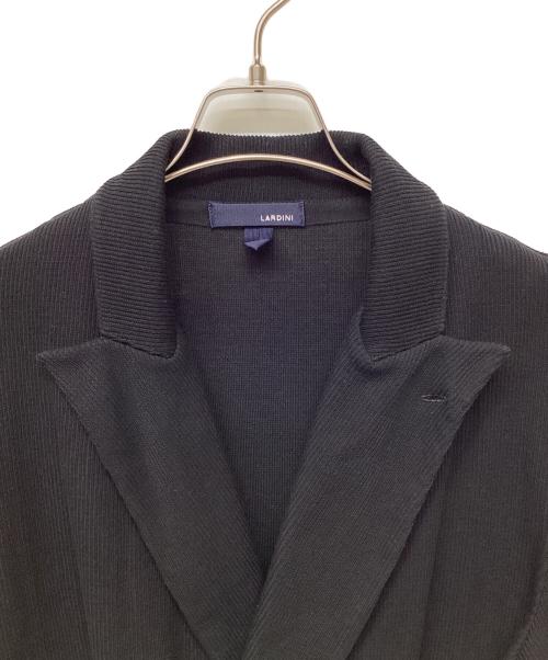 LARDINI（ラルディーニ）LARDINI (ラルディーニ) ダブルニットジャケット ブラック サイズ:Sの古着・服飾アイテム