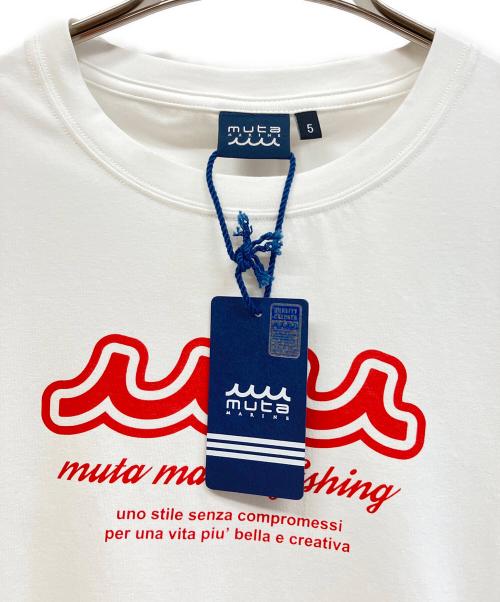 muta MARINE（ムータマリン）muta MARINE (ムータマリン) 半袖カットソー ホワイト サイズ:5 未使用品の古着・服飾アイテム
