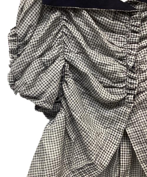 tricot COMME des GARCONS（トリココムデギャルソン）tricot COMME des GARCONS (トリココムデギャルソン) フリルブラウス ライトグレー サイズ:Ｍの古着・服飾アイテム