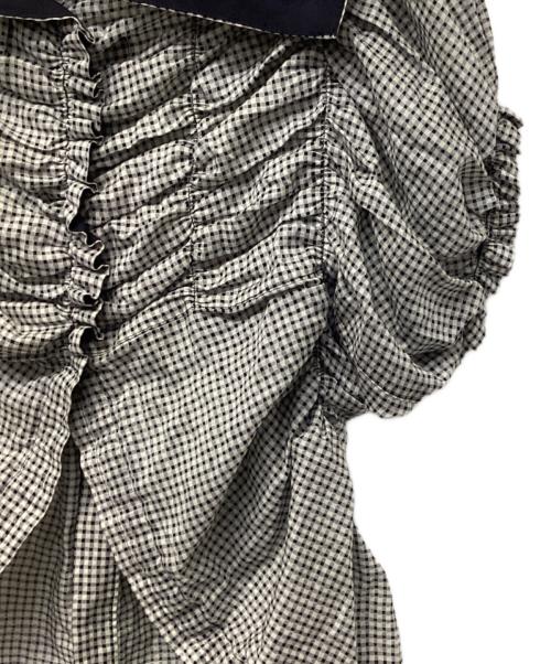 tricot COMME des GARCONS（トリココムデギャルソン）tricot COMME des GARCONS (トリココムデギャルソン) フリルブラウス ライトグレー サイズ:Ｍの古着・服飾アイテム