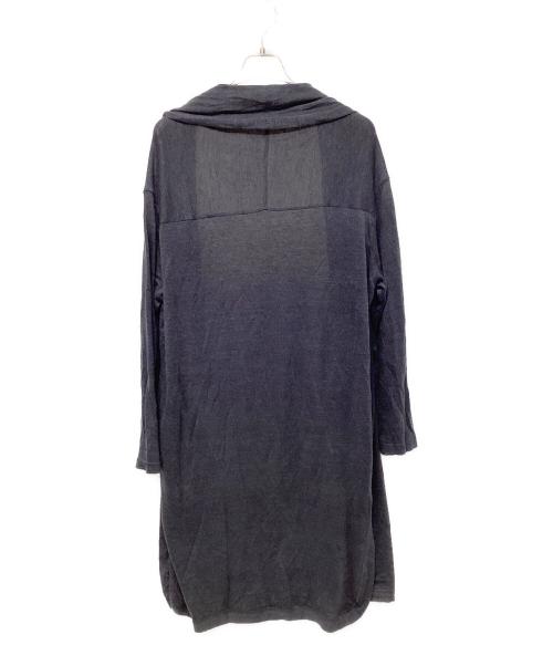 45R（フォーティファイブ・アール）45R (フォーティファイブ・アール) 二重羽織のギャザーブラウス ホワイト×ブルー サイズ:2の古着・服飾アイテム