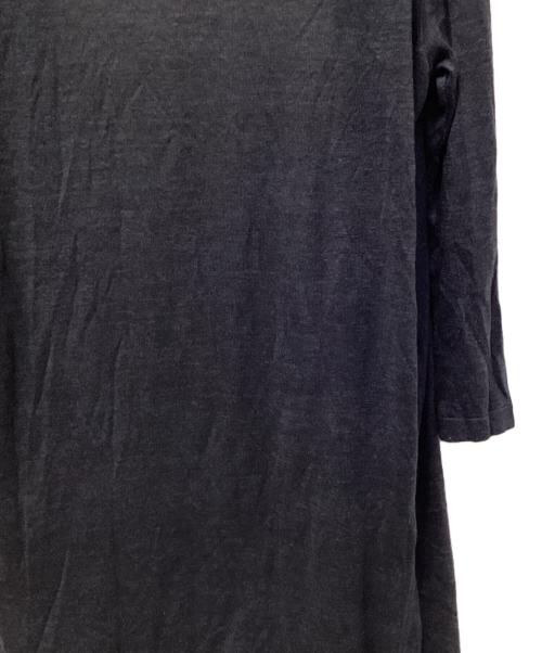 45R（フォーティファイブ・アール）45R (フォーティファイブ・アール) 二重羽織のギャザーブラウス ホワイト×ブルー サイズ:2の古着・服飾アイテム